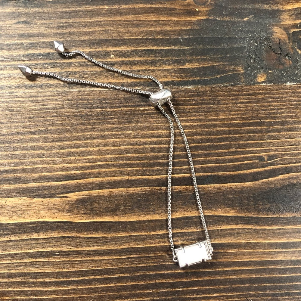 Kendra Scott Elaina Silver adjustable bracelet
